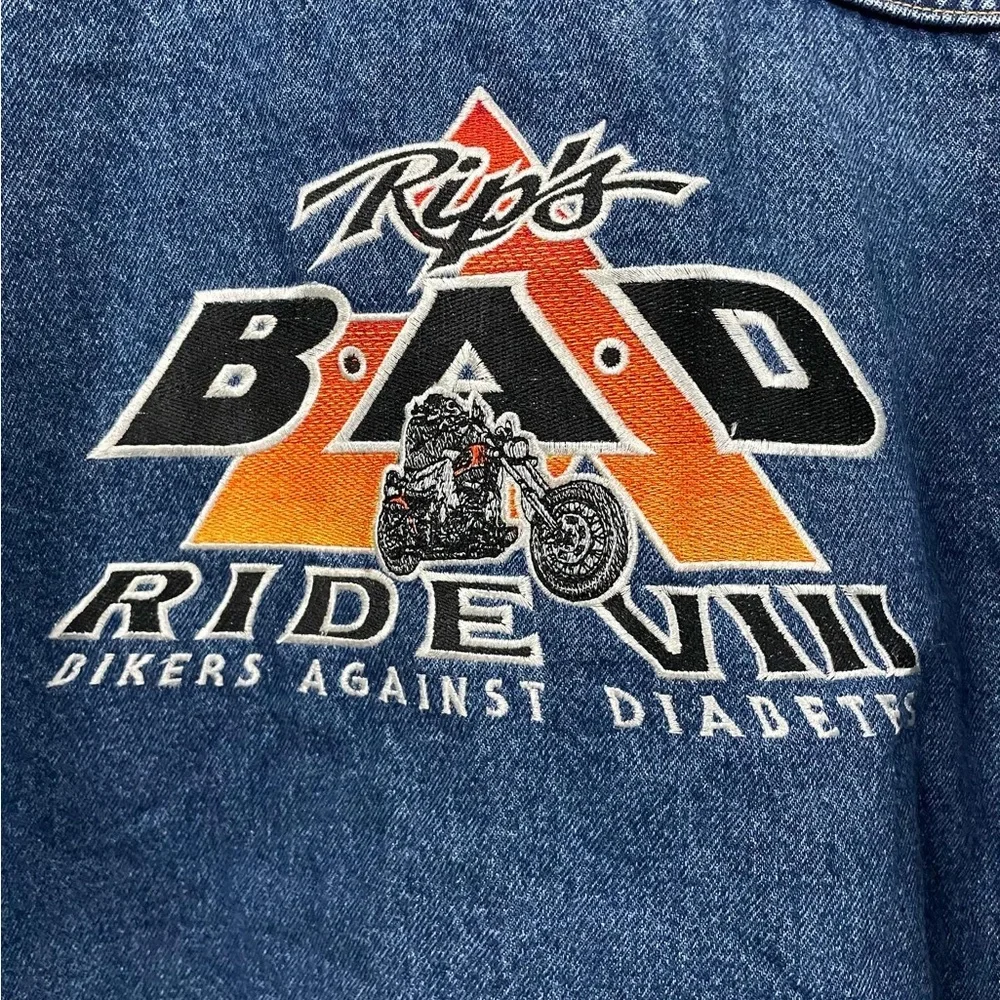 RIP’S BAD RIDE VIII BLUE DENIM JACKET FOR MEN’S & WOMEN’S - Picture 5 of 6